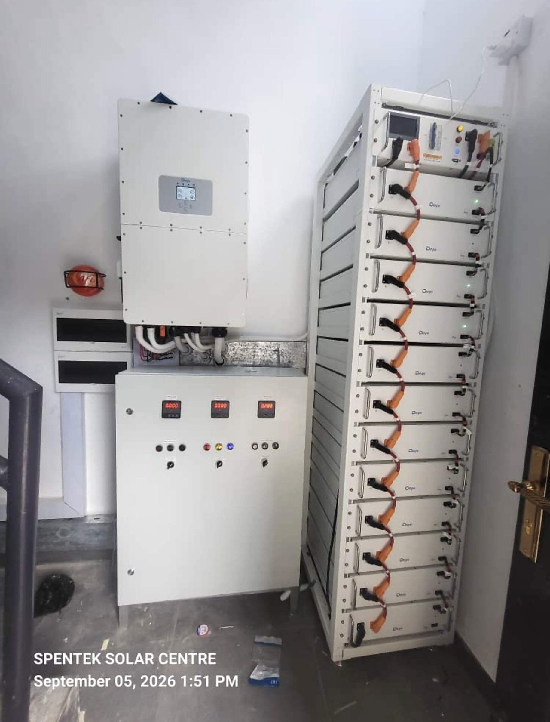 Rack-mounted battery storage